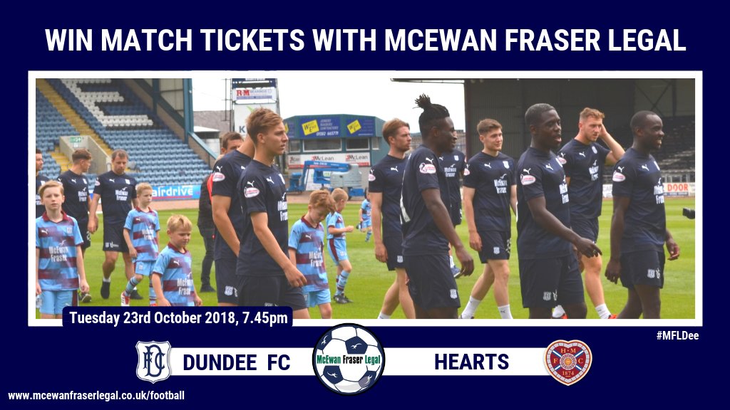 🎫⚽️Do you want to win tickets to <a href="/DundeeFC/">Dundee Football Club</a> v <a href="/JamTarts/">Heart of Midlothian FC</a>? Visit our website to enter our competition! 👇
mcewanfraserlegal.co.uk/football/dfc/  #MFLfootball