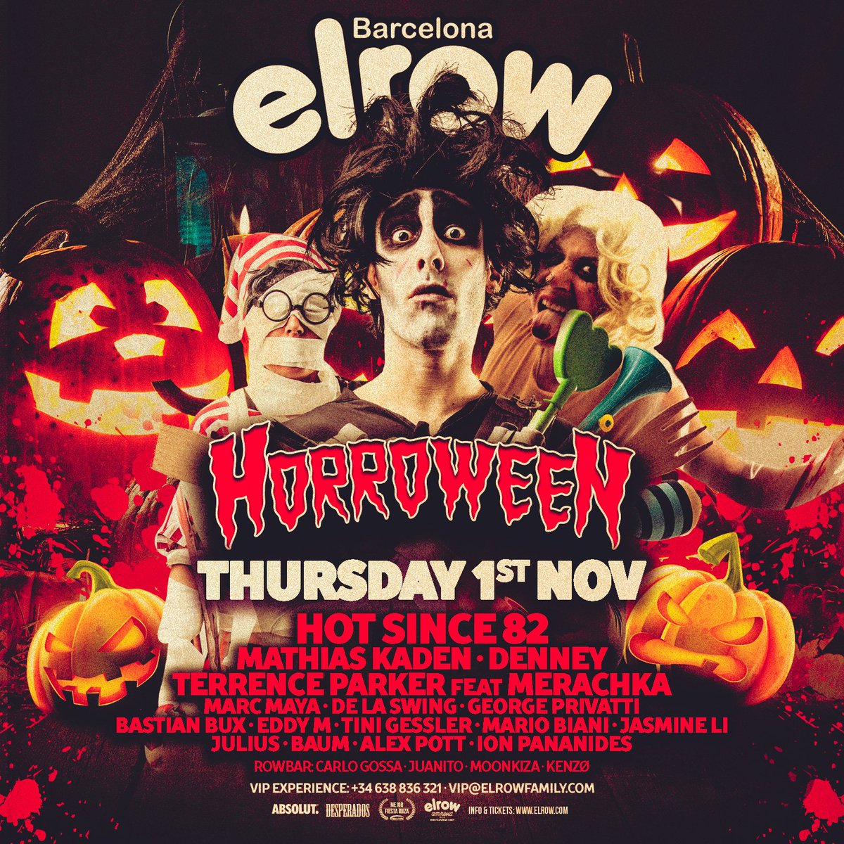 elrow_'s tweet photo. elrow Barcelona - El 1 de Noviembre...¡HORROWEEN! 
👻🎃 ¡Os esperamos a todos para bailar bajo la luz embrujada del sol! #elrowHorroween #elrowBarcelona 
Últimos Tickets: https://t.co/TaRkezW9Qe
+ Info: https://t.co/cWkNBLGiI7 https://t.co/kNF5iYvBs8