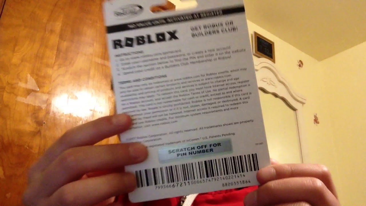Roblox Gift Card Pins That Work