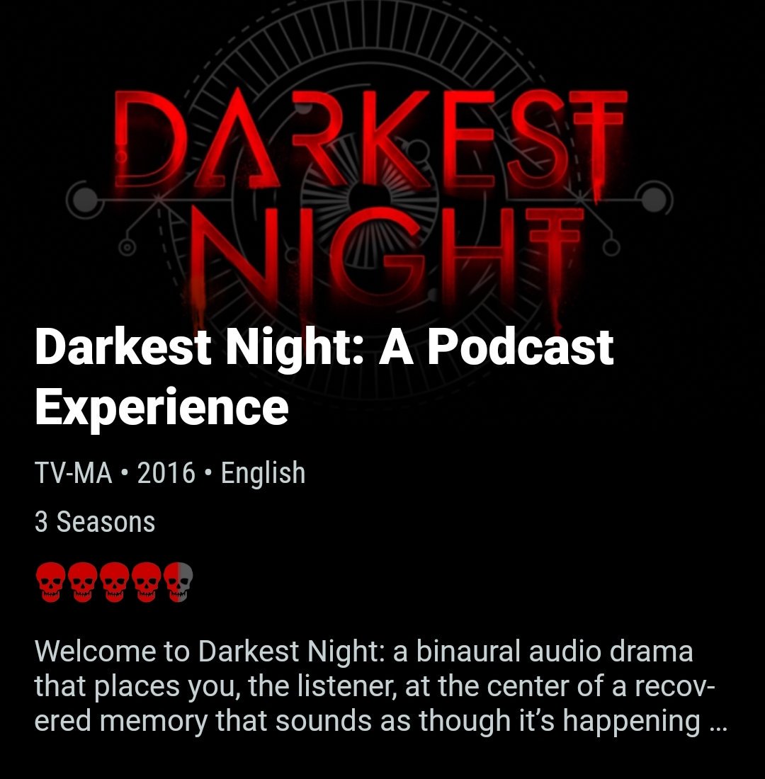 creepypod's tweet photo. How cool is it that @shudder plays horror podcasts @darkestnightpod and @congeriapodcast?
#HorrorTakeOver #HorrorHasMoreFun #shudder https://t.co/k2aUnmsQ1T