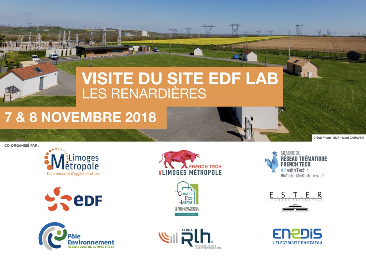 Alpha_RLH's tweet photo. 📢#EDFLab, le plus grand site #RetD EDF en France, vous ouvre ses portes les 7 & 8/11 : visite du site autour de #ConceptGrid #MaisonConnectee #MobiliteElectrique & soirée networking
Clôture des candidatures le 15/10 👉Plus d'infos sur https://t.co/p1XfgeTmlx https://t.co/ezCLUx2S7T