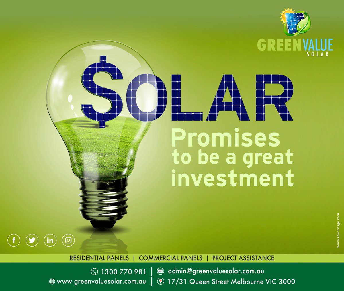 greenvaluesolar's tweet image. Investments that produce financial profits are termed good but the ones which turn out to be beneficial for the environment as well are termed as great investments! 
 
To know more, click here 

bit.ly/2RxOImF

#SolarPower #SolarEnergy #SolarPanel #GreenValueSolar