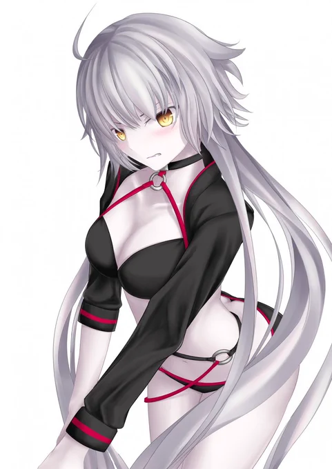 夜の海で… #FGO #Fate/GrandOrder #水着 #ジャンヌ・オルタ #邪ンヌ #ジャンヌ・オルタ(水着)  