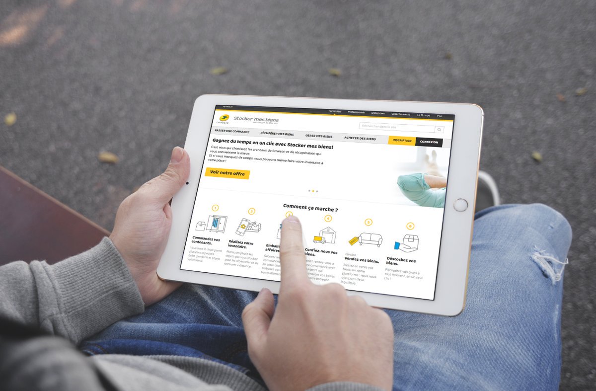 Team6TM's tweet photo. [#Innovation]💡Découvrez Stocker Mes Biens, un concept de #Stockage de biens et de #VenteEnLigne entre particuliers by @LPNews_BZH développé par 6TM ➡️ https://t.co/7AMwupoutP   #LaPoste https://t.co/dhTbS9c8Bl