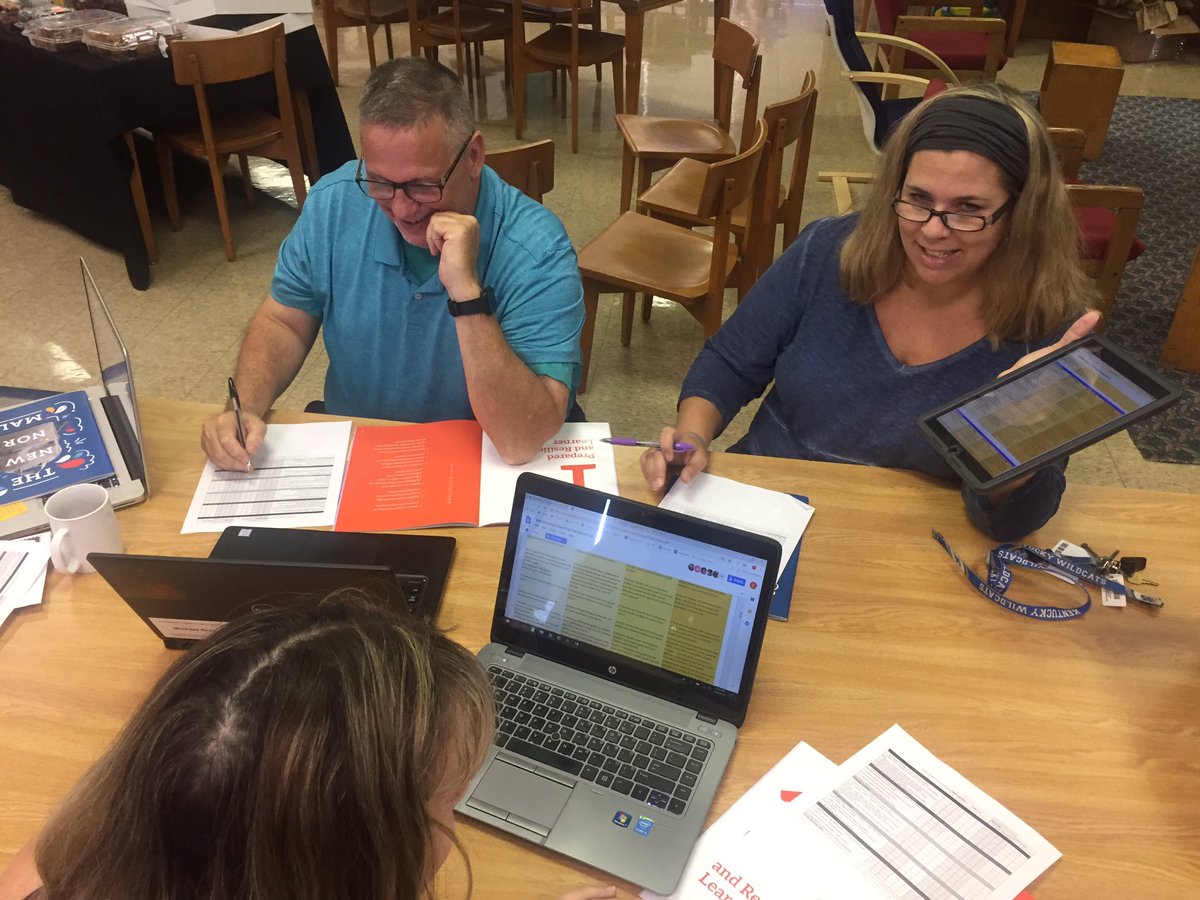 Brown_Principal's tweet photo. The @mybrownschool faculty is completing a crosswalk to determine where our Self-Directed Learning Framework intersects with the @JCPSBackpack. @daniellewashb @JCPSAsstSuptHS @kids_inspire #ReasonedMinds #EducatedHearts https://t.co/MfJl5zvZgm