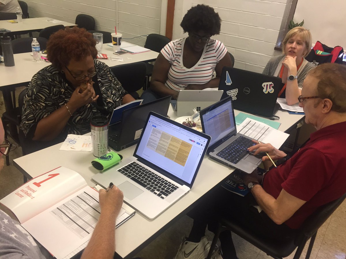 Brown_Principal's tweet photo. The @mybrownschool faculty is completing a crosswalk to determine where our Self-Directed Learning Framework intersects with the @JCPSBackpack. @daniellewashb @JCPSAsstSuptHS @kids_inspire #ReasonedMinds #EducatedHearts https://t.co/MfJl5zvZgm