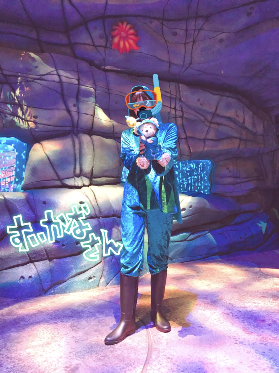 インスタ泥棒 En Twitter 今日は特別にマーメイドラグーンシアターに登場するパペティアさんが大好きなすいかなさんととだしんさん達と我が家のハンドリとコラボして頂きました 衣装にとってもこだわりを持っててとっても素敵でした カッコよかったなぁ