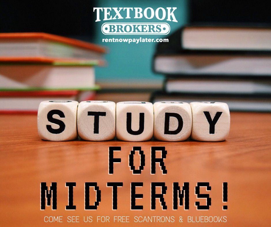 rentnowpaylater's tweet image. Don't forget about your Midterms! Come see us before class to pick up your BlueBooks and/or Scantrons! We will be open till 6:00pm today!

#ATU #ATU18 #ATU19 #ATU20 #ATU21 #ATU22 #TextbookBrokers #ArkansasTech