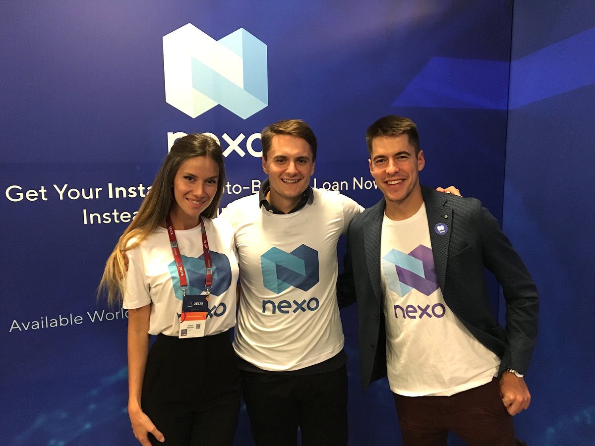 BitcoinReadyMe's tweet photo. It's so fulfilling to be part of the amazing  @NexoFinance team and to meet #happy investors like @m_mucko at @Delta_Summit. The best is yet to come! https://t.co/AK2KP7FNR9