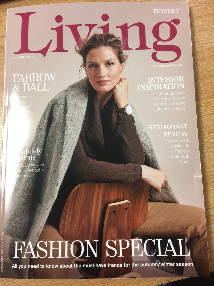 Don't forget to pick up your #October issue of Dorset Living - featuring @FarrowandBall ; <a href="/NykkeJones/">NYKKE JONES</a> Interiors; <a href="/JenkinsAndSons/">Jenkins & Sons</a> review; <a href="/Cookes_UK/">Cookes Furniture</a> tips for your home and our seasonal #fashionspecial!