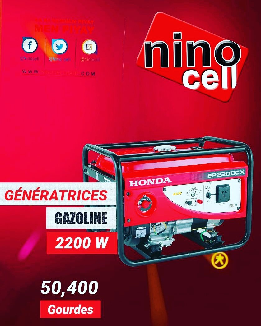Nino_Cell's tweet photo. #Special Géneratrice #Honda
Prix :50,400 Gdes 
Gazoline 
2,200 watts
Pase pran paw la jodia 
Rele nou nan +50936050089/31024646 https://t.co/6OgrgGZnfx