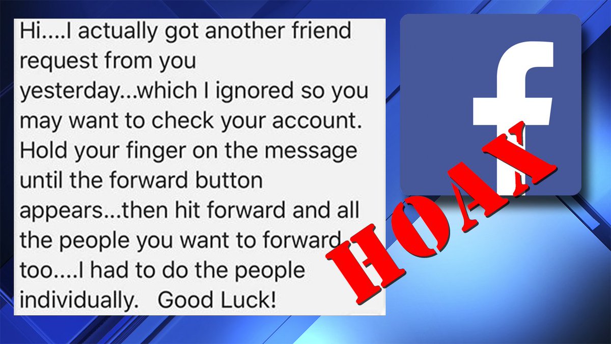 Your #Facebook account was NOT cloned over the weekend. It was all a hoax. bit.ly/2RxSLiR?utm_so… https://t.co/ELhnWiJW7W