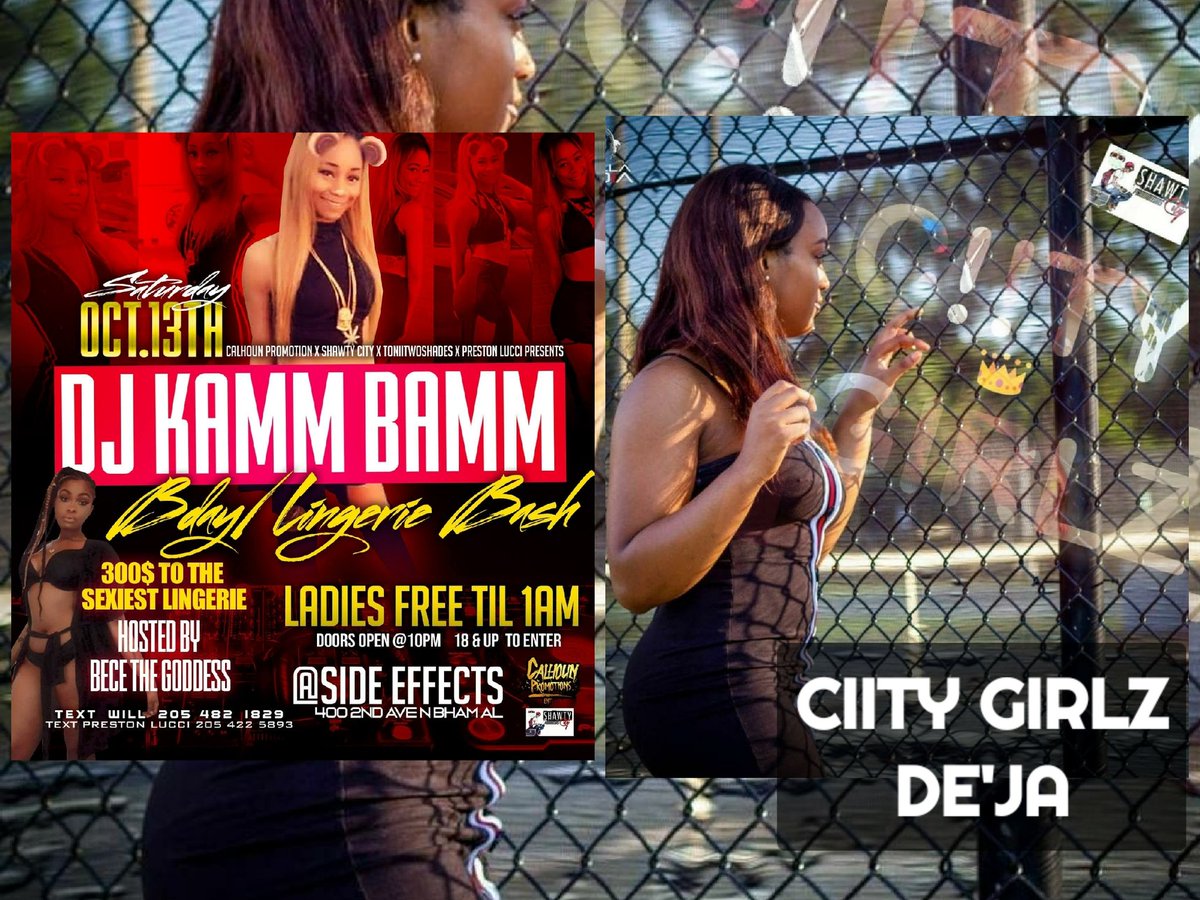 BhamNightLyfe's tweet photo. THIS SAT OCT 13TH x KAMM BAMM BDAY LINGERIE BASH x SIDE EFFECTS x LADIES FREE TIL 1AM x 400 2nd Ave N Bham Al https://t.co/K6jauuXvV8