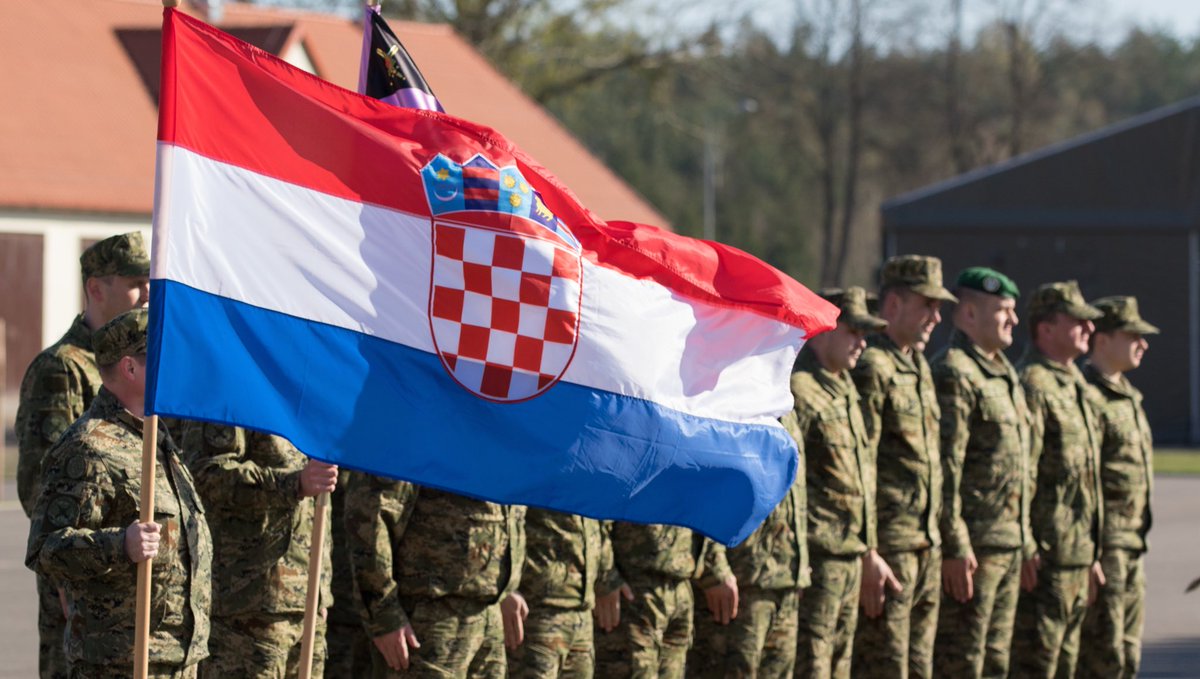 Happy 🇭🇷 Independence Day!! We are proud to serve with you in alliance and stand with you in free democracy. 
📷: Spc. McNeil 
#WeAreNATO #Croatia #FightTonight