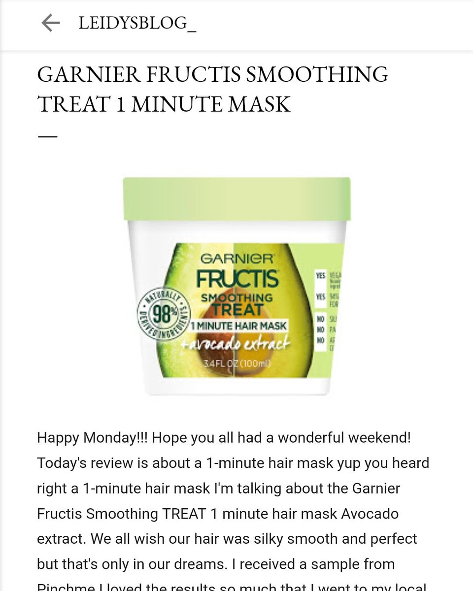 LeidyKaraiscos's tweet photo. 🗣New Blog Post 🚨
Link in Bio
#newbieblogger #review #producttester #tester #reviewer #productreview #newblogpost #newsamples #beauty #makeup #makeuplover #reviewthismom #samples #new #testing #garnierfructis #hair #hairmask #frizzcontrol #frizz #reviewtime #blogger https://t.co/Jh2r3UCFqV