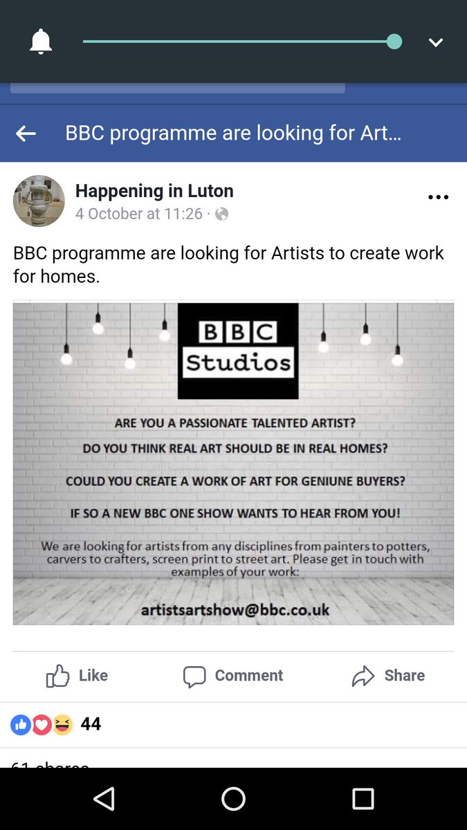 kimberleybevan's tweet photo. @bbcarts I was sent this poster on a new bbc artists call out but I have found all my emails bouncing back? is this real or a con?? Many thanks. https://t.co/ILW2uhBwsf