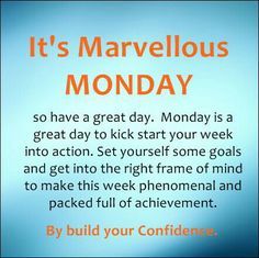 It's gonna be a great week! Have a Marvelous Monday!
#MarvelousMonday #MondayMotivation MondayMovement #Srfla