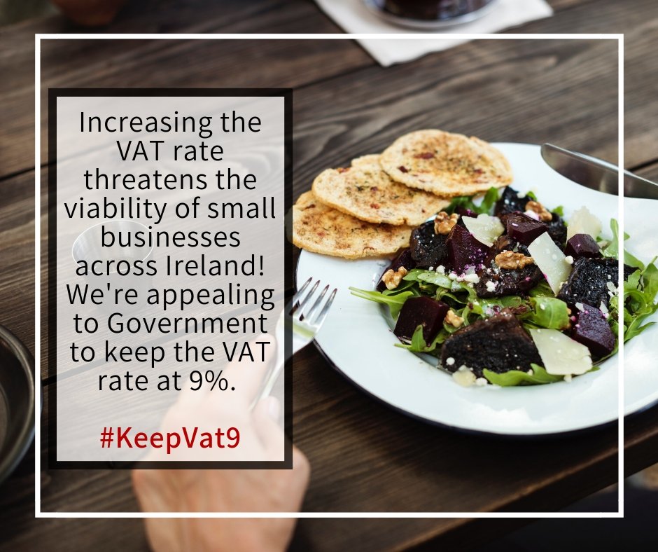 There can be no doubt that increasing the VAT rate to 13.5% in #Budget2019 will result in businesses across Ireland closing their doors for good. #KeepVat9

<a href="/Paschald/">Paschal Donohoe</a> <a href="/AnneRabbitte/">Anne Rabbitte</a> @campaignforleo <a href="/RobertTroyTD/">Robert Troy TD</a> <a href="/creedcnw/">Michael Creed TD</a> @MichaelRingFG <a href="/campaignforkate/">Kate O'Connell</a> <a href="/1Hildegarde/">Hildegarde Naughton</a>