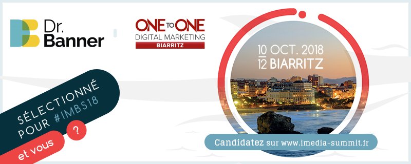 Les équipes Dr. Banner seront présentes au #1to1Biarritz du 10 au 12 octobre ! Venez nous rencontrer !