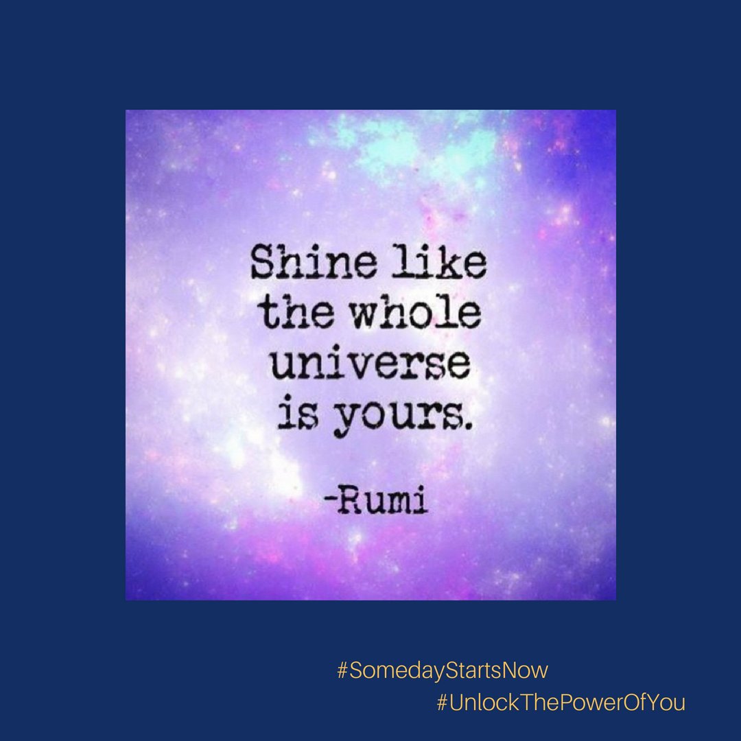 RapidRewire's tweet photo. Radiate all the light inside you! The universe needs it! 
#UnlockThePowerOfYou #SomedayStartsNow https://t.co/4aHBk9lvJH