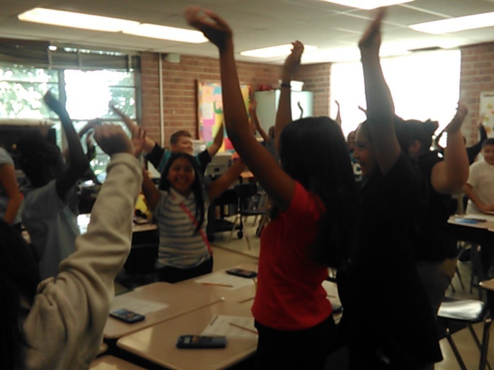 Pattermath's tweet photo. Celebrating Monday the right way! #LMSmasterpiece @LexMidSchool https://t.co/tuP9EQCv8o