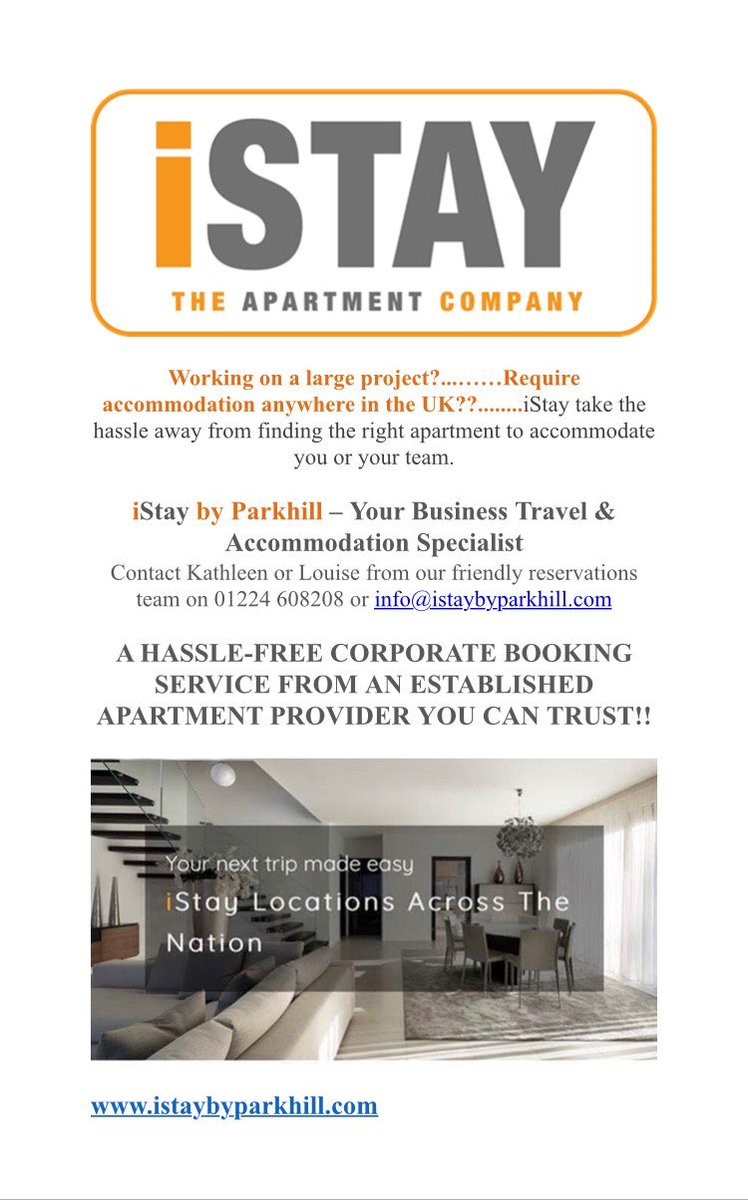 iStay by Parkhill have access to serviced apartments throughout the UK. #hasslefreeservice We can take the hassle out of finding the right apartment to suit your requirements.
#ServicedApartmentSpecialists #UK #iStay istaybyparkhill.com