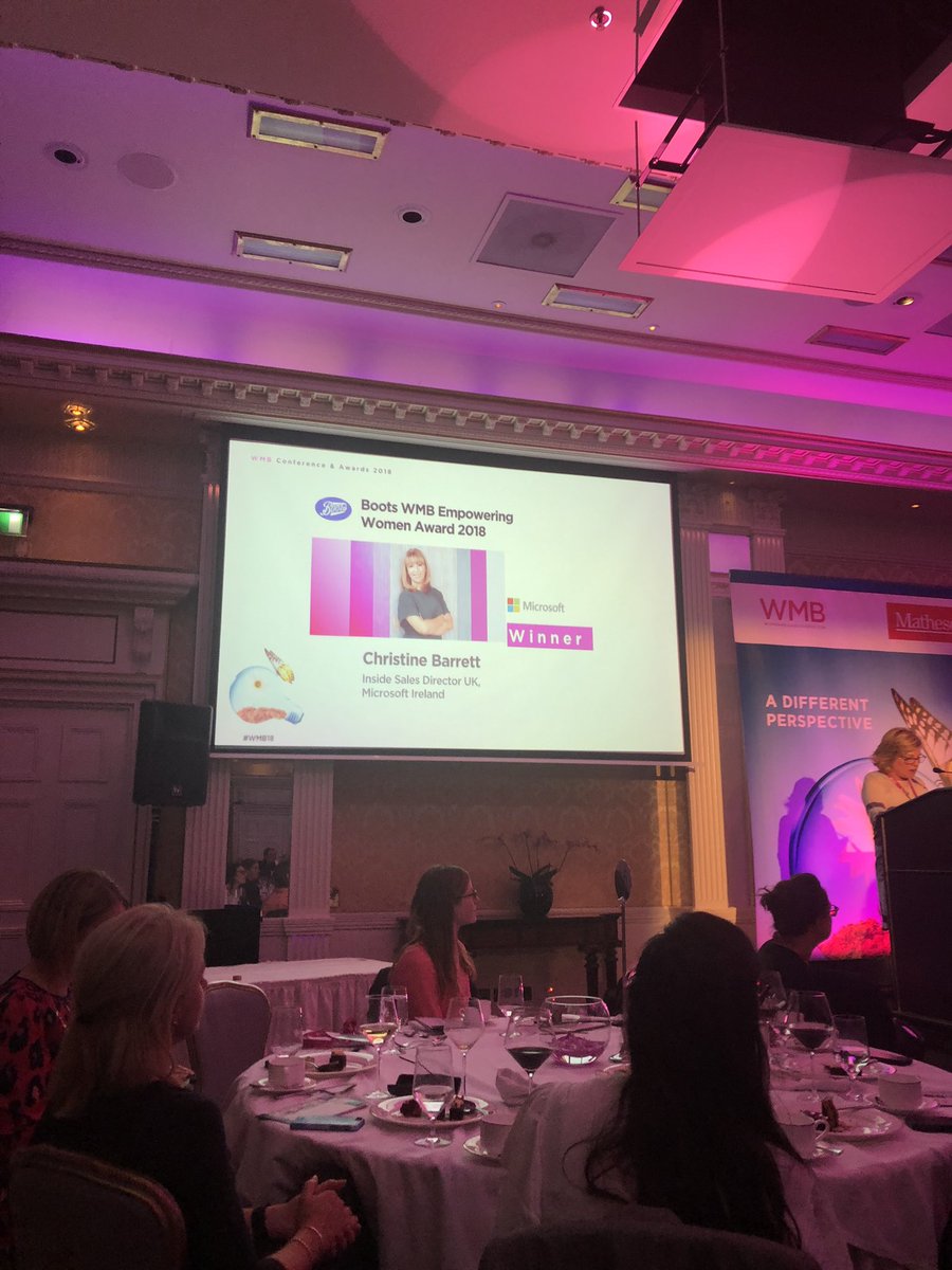Congratulations <a href="/Chrissieb06/">Christine Barrett</a> on winning the WMB empowering women award 2018