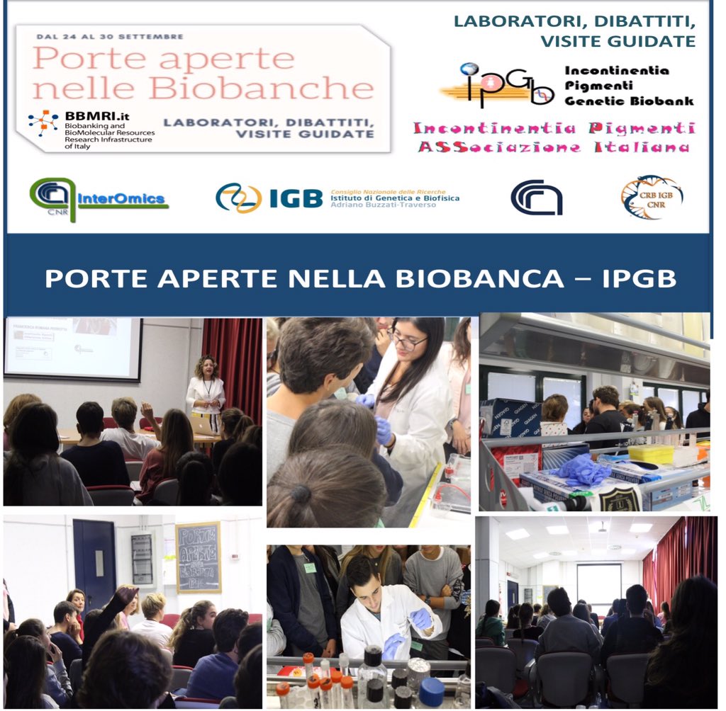 IPGB-IGBCNR-BBMRI (@ipgbcnr) on Twitter photo Ricordando alcuni momenti della giornata #biotechweek2018 a #Napoli #BBMRI_IPGB #IGBCNR #incontinentiapigmenti
#EBW18 <a href="/StampaCnr/">Stampa Cnr</a> <a href="/IpgbCnr/">IPGB-IGBCNR-BBMRI</a> <a href="/BBMRI_it/">BBMRI_it</a> Ricordando alcuni momenti della giornata #biotechweek2018 a #Napoli #BBMRI_IPGB #IGBCNR #incontinentiapigmenti
#EBW18 <a href="/StampaCnr/">Stampa Cnr</a> <a href="/IpgbCnr/">IPGB-IGBCNR-BBMRI</a> <a href="/BBMRI_it/">BBMRI_it</a>