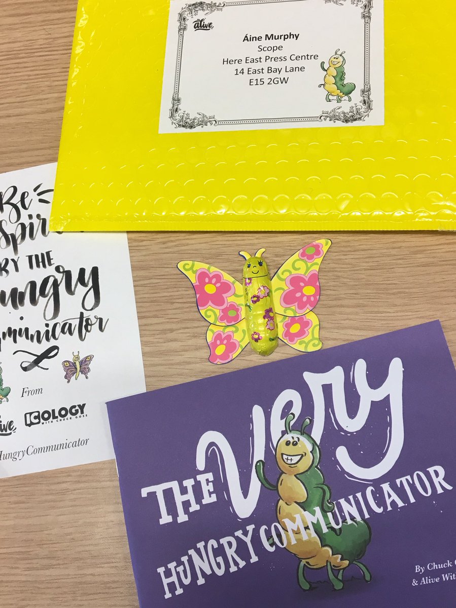 aine_murphy's tweet photo. How exciting is today’s post?! Thanks @alivewithideas ! Can’t wait to get stuck in to this colourful read. 🐛🦋🙌 #HungryCommunicator https://t.co/wrCHuZc8UA