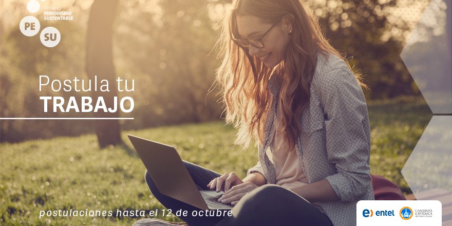 PremioPesu's tweet photo. Buscamos periodistas como tú. Postula al #Pesu10años y haz un cambio con tu trabajo. https://t.co/j23Imx2gPU