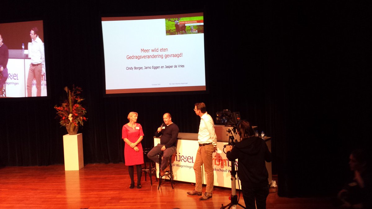 FoodProfDay's tweet image. Bij De Groene Lantaarn staat het hele jaar door wild op de kaart, vertellen Cindy Borger en Jarno Eggen #FPD2018