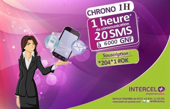INTERCELPLUS's tweet image. Pour souscrire à Chrono 1H, composez *204*1# ok et profitez de 1 heure d’appels et 20 SMS gratuits vers vos numéros INTERCEL+. Souscription: 6000FG. Info au 6311
#INTERCEL Plus, Simplement plus