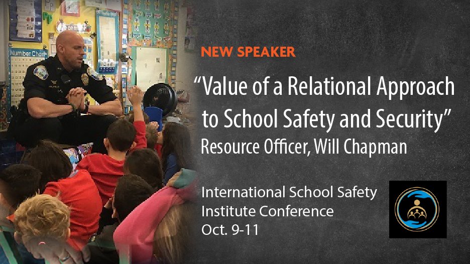intlSS's tweet photo. Officer Will Chapman, 10 year veteran, resource officer from Newton CT. His focus in the schools is to foster a sustainable trusting relationship between local Law Enforcement and students, faculty, and administrators. Visit: https://t.co/TO4e5Y8sQE #schoolsafety https://t.co/dac8WClJmh