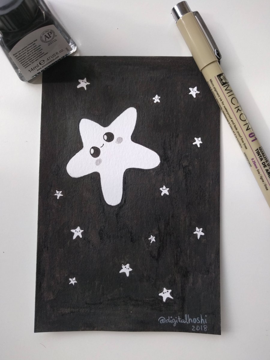 digitalhoshi's tweet photo. Eighth-day Inktober 2018: Star
https://t.co/A1sk920xFs
#inktober2018 #inktober #ink #star #sky #night #draw #illustration #winsorandnewton #cute #kawaii #digitalhoshi #hoshi https://t.co/yPXcWClJSH
