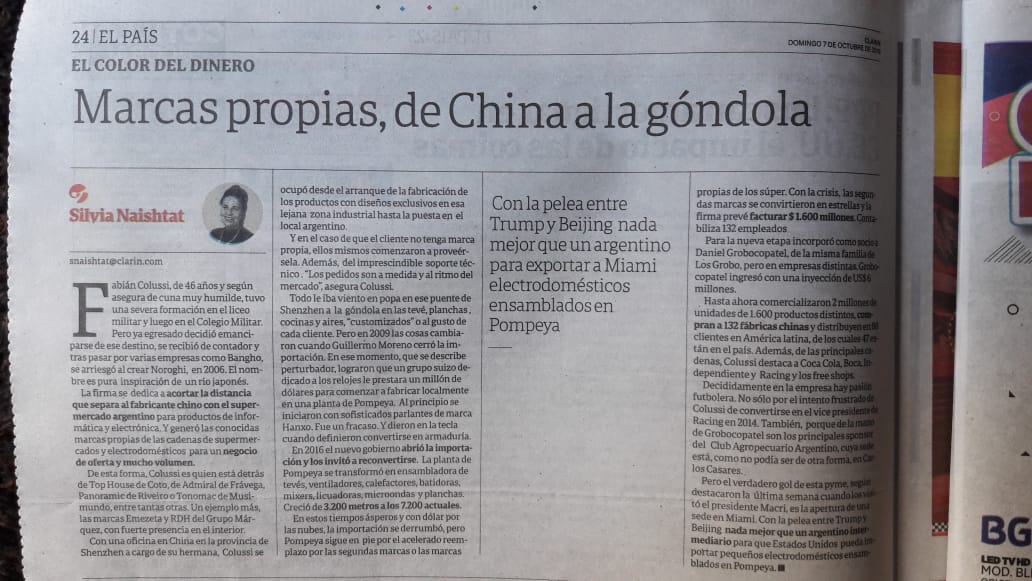 Compartimos la nota que Clarín le hizo a @FabianColussi. Un gran emprendedor. Un empresario que apuesta al País. El líder que Racing necesita. Racing Grande tiene el honor de pertenecer a su espacio político @CrecimientoRG. Nuestro sueño: Colussi candidato en el 2020.