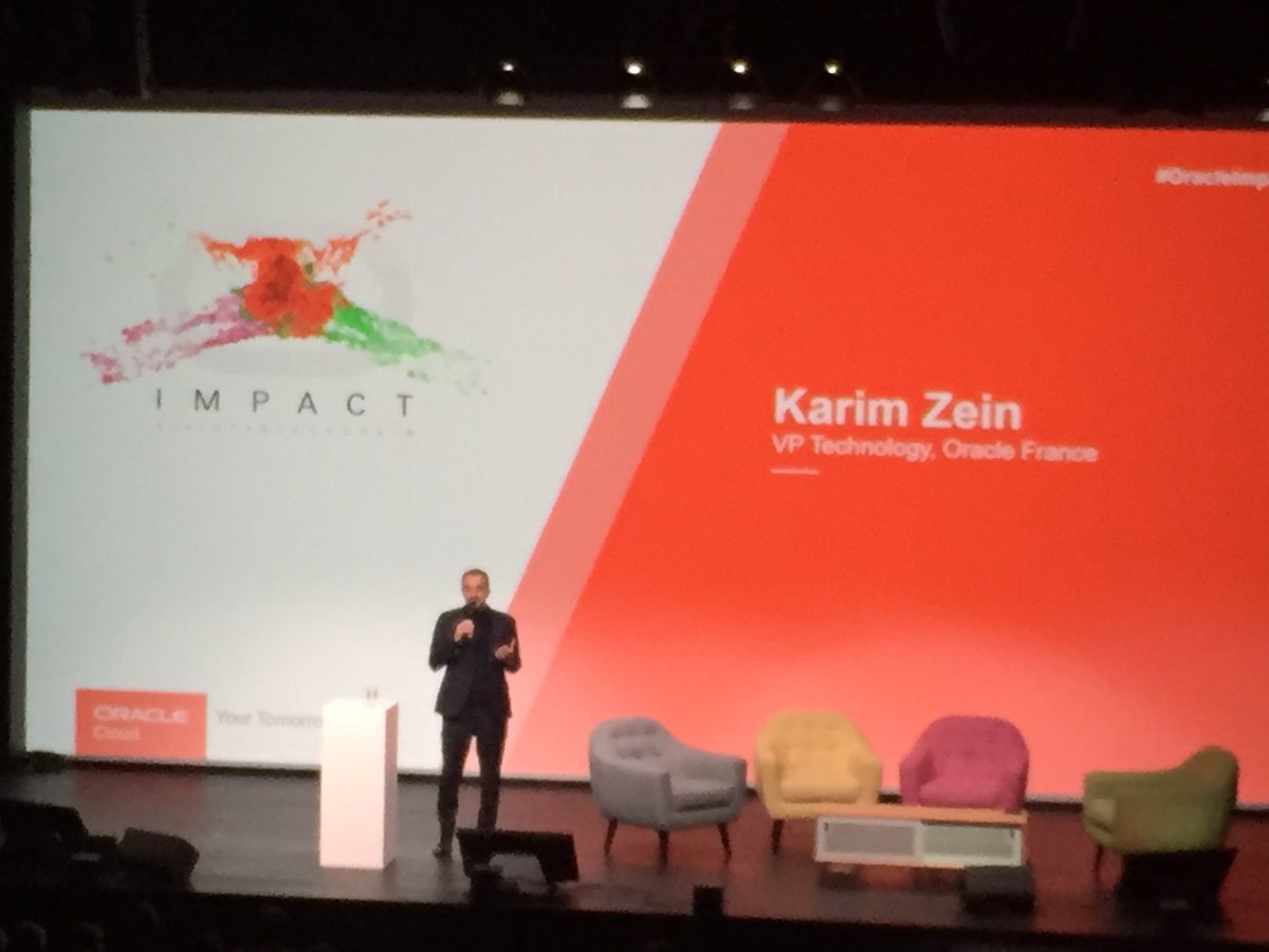 VirginieJollois's tweet photo. @KarimZein_ORCL conclu cette Keynote #OracleImpactFR - le nouvel @Oracle_France : fiers d’être plus proche de nos clients au travers de plusieurs initiatives, #DigitalMission, #OracleNext, et fiers de nos exemples de réussites ..Coming soon...dans Paris..watch carefully ! https://t.co/foea9f8xNz