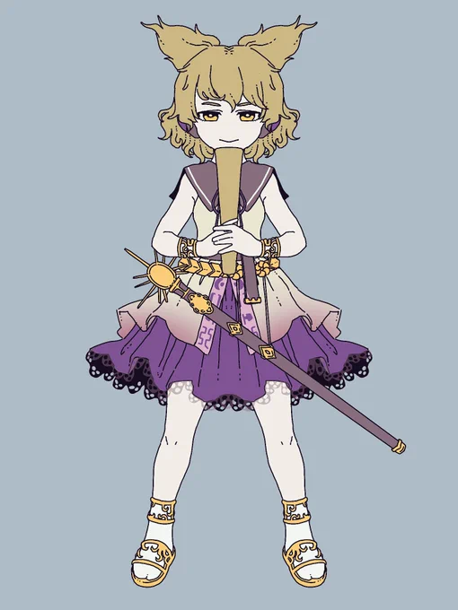神子装飾苦手〜後ほど加筆アップ予定… #深夜の真剣お絵描き60分一本勝負 