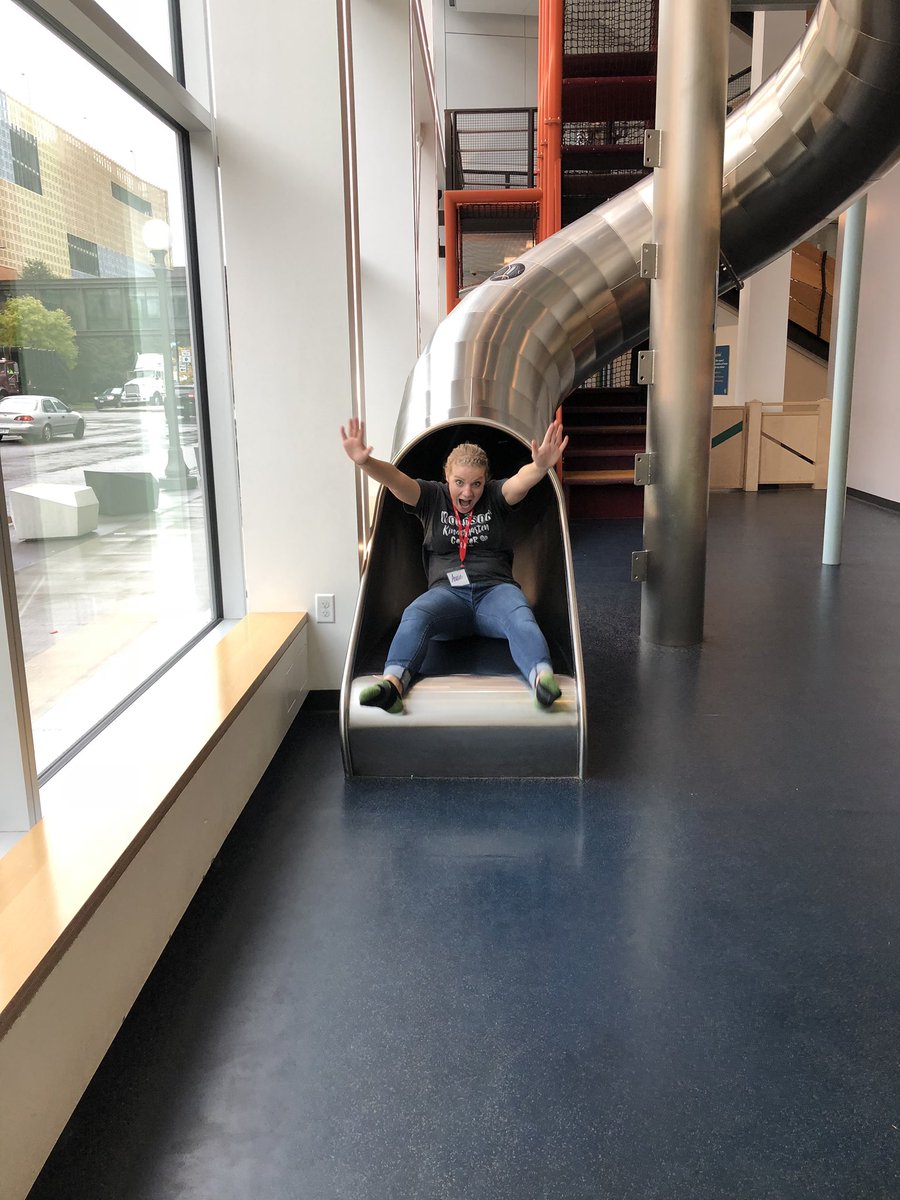 JillRollie's tweet photo. When attending a conference on the power of play... you play! #ecte2mn @_morgan_schmitz @MrsLarsonKTeach #WoodsonK https://t.co/YMyVLBEv3d