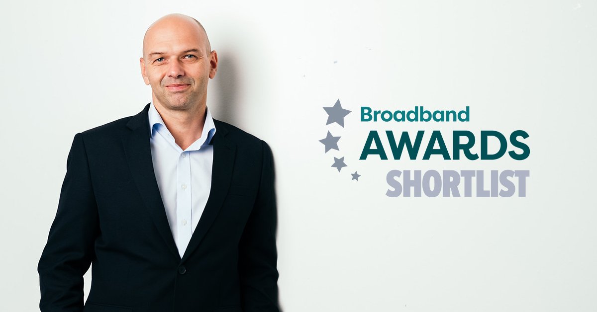 jt_business's tweet photo. JT’s #fibre network is shortlisted for this year’s Best #FixedAccess Solution Award, and Managing Director of JT, Barna Kutvolgyi has also been shortlisted for the People’s Choice award at @BBWorldForum. Voting is now open; to place your vote click here: https://t.co/iSc8NZ0wm2 https://t.co/4zNNpJr4uv
