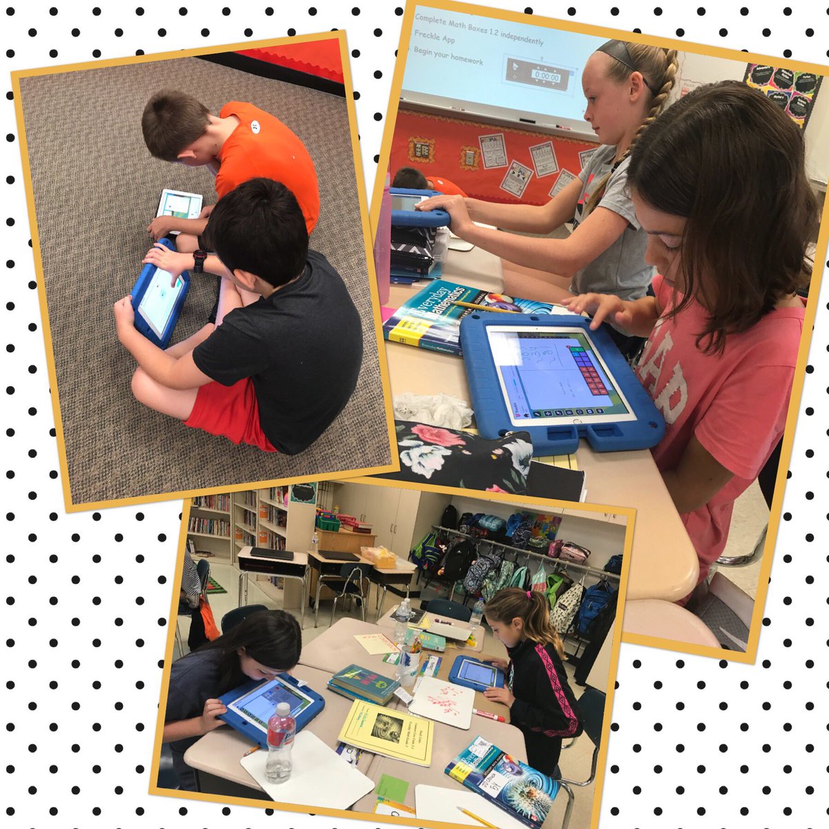 Our Freckle station provides Ss with an opportunity to practice and reinforce math skills we are focusing on - it’s their new fav! <a href="/CBJamisonES/">Jamison Elementary School</a> <a href="/learnfreckle/">Freckle by Renaissance</a> #technologyandmathgohandinhand #engagedlearning