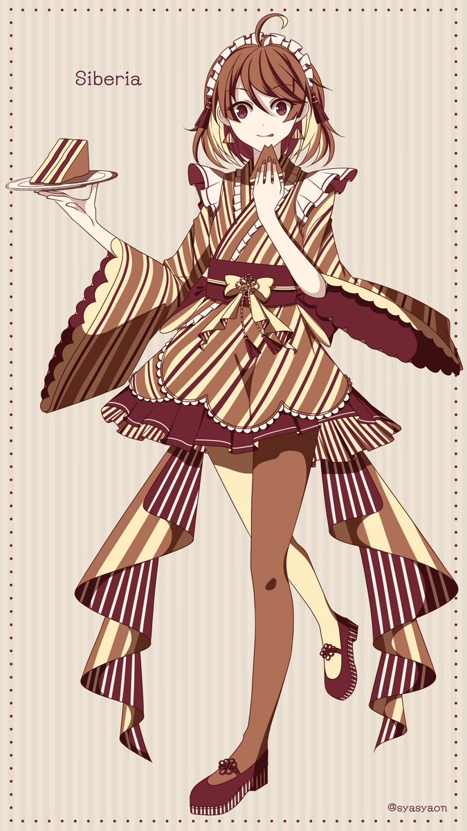 しゃおしゃ 昭和初期の 子供たちが食べたいお菓子no 1 にまで輝いたとされるお菓子 シベリア をイメージしてイラスト描きました 美味しいよねシベリア