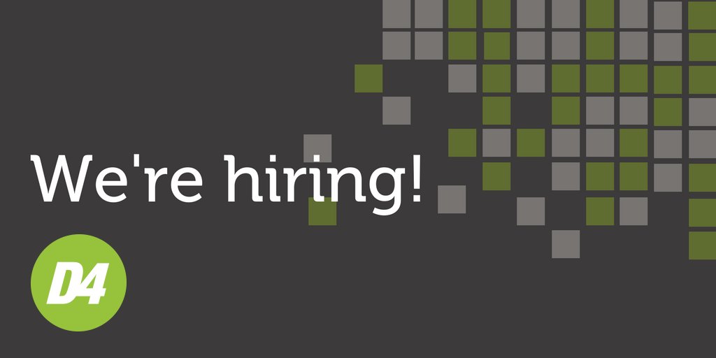 Want to be a part of the D4 team? Check out our latest job postings and apply today → d4discovery.com/about-us/caree…