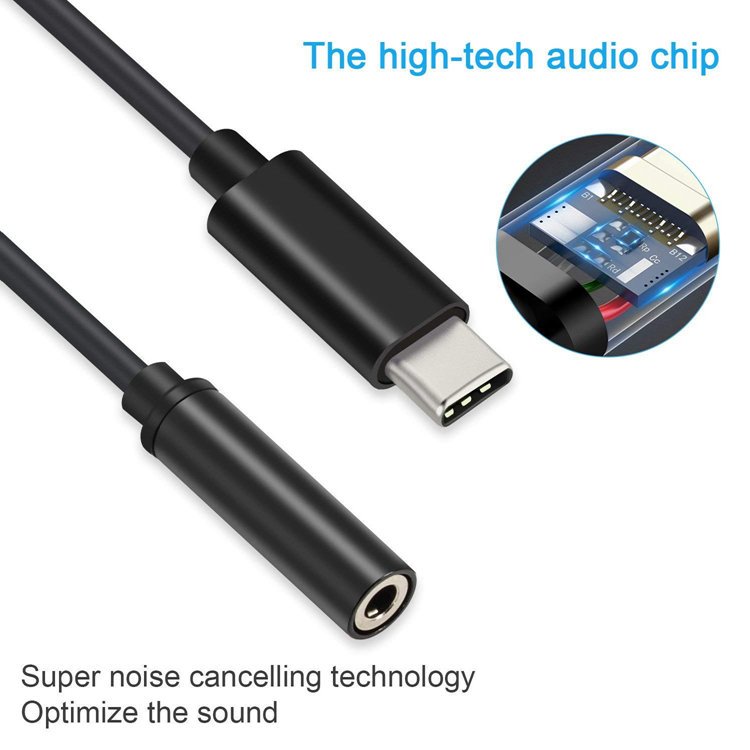 Type C to 3.5mm female Aux audio adapter cable for Google piexl2