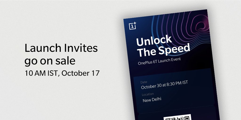 OnePlus 6T - Fecha de presentación