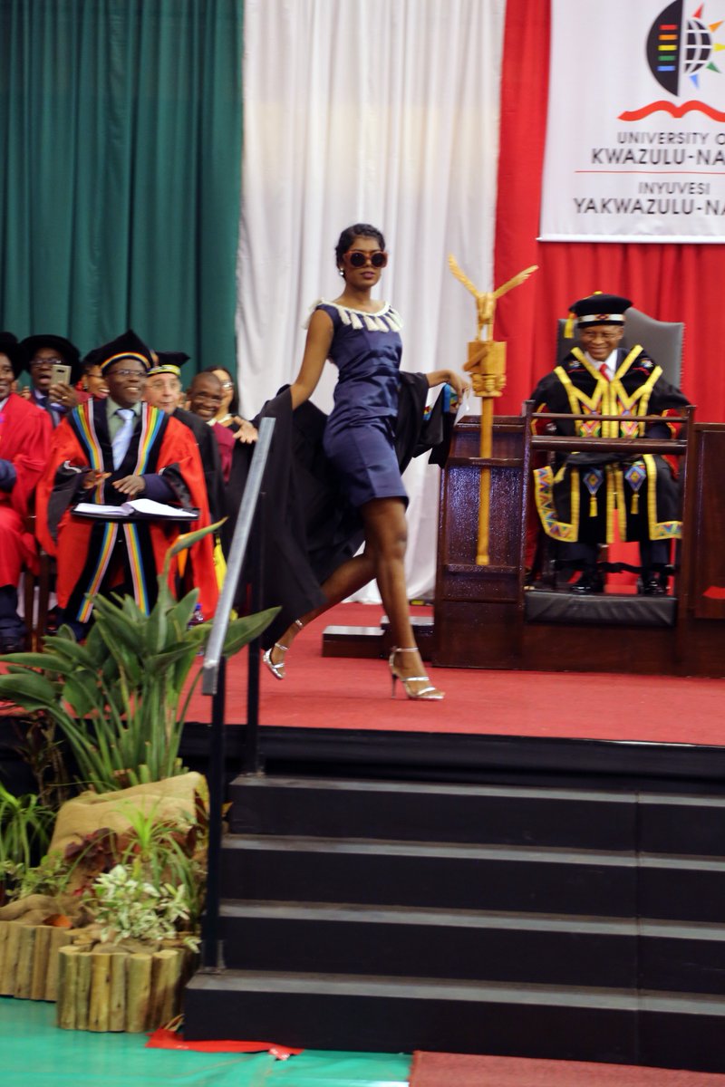 UKZN's tweet photo. UKZN Honours graduate, Ms Chrysantha Alicia Palan, who shot to social media fame with her sassy graduation catwalk now features in an advert for one of the top banks in South Africa. 

Read More: https://t.co/oiBwPWxFew https://t.co/qhFkAQgm1B