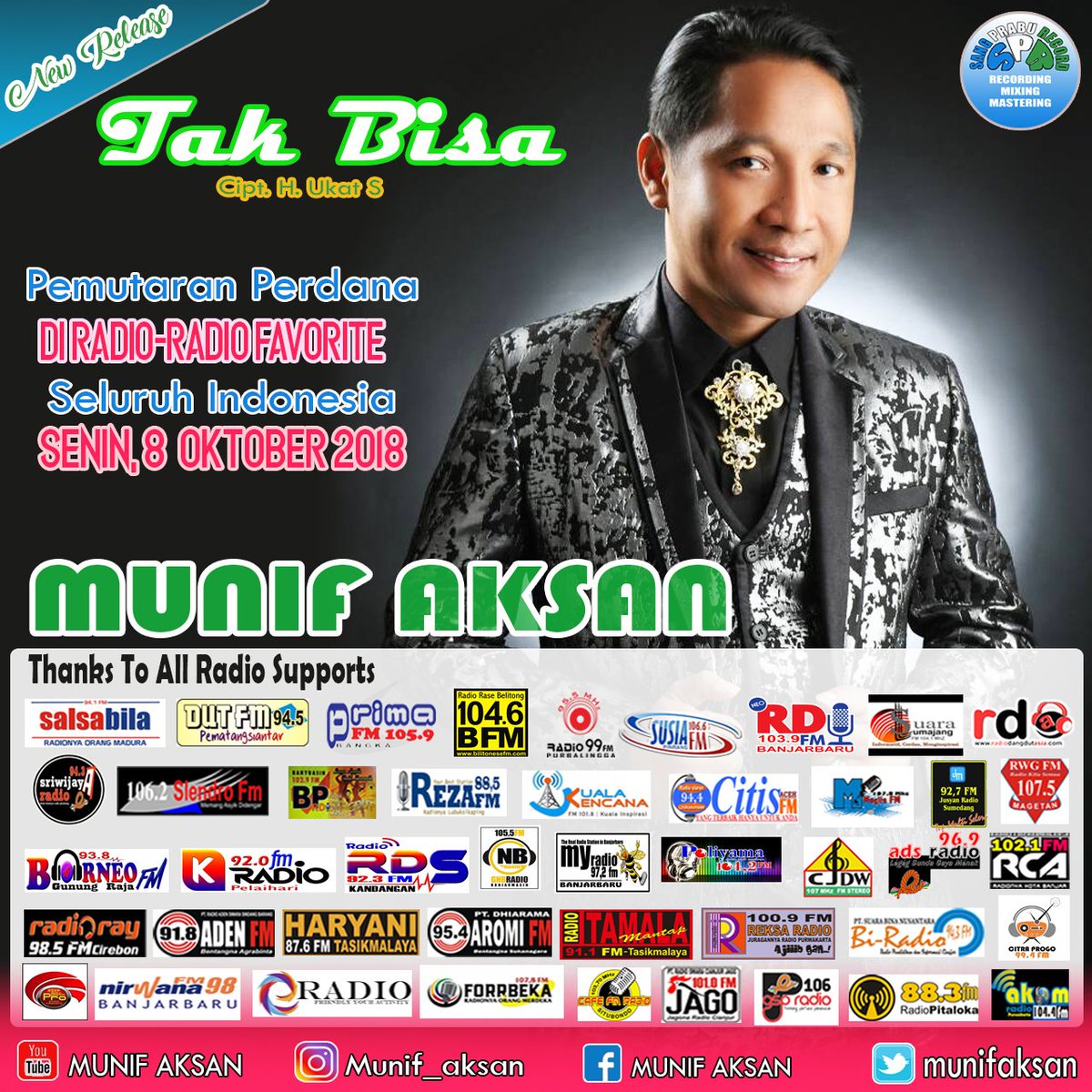BPRdi_Banyuasin's tweet photo. #munifaksan #TAKBISA #PEMUTARANSERENTAK #SPRRECORD @munif_aksan CC : @dj_rimmo #NewRelease MD @RheyNo_Aruf https://t.co/J0O51NtZ3N