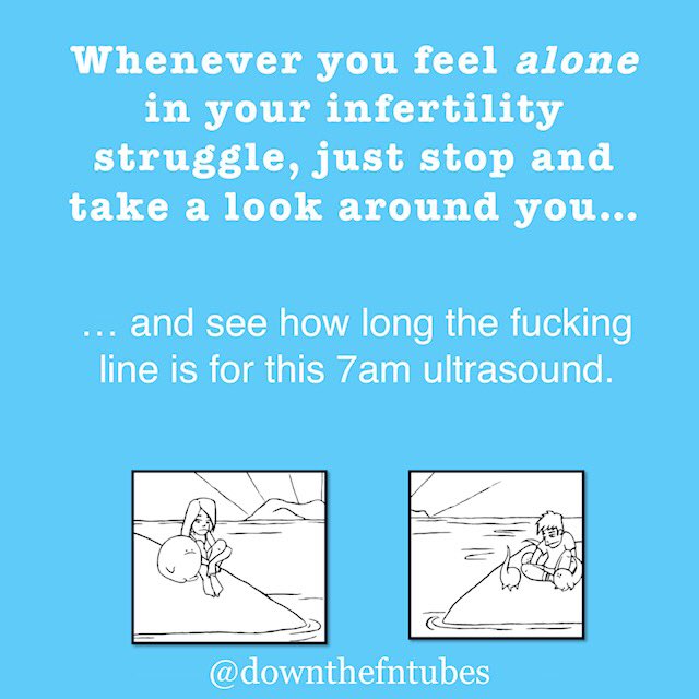 downthefntubes's tweet photo. #1in8 couples are #infertile. And they’re all in this #waitingroom.
.
#notalone
#downthefntubes #infertilityhumor #ttchumor #infertility #ivf #ttc #infertilitysucks #fuckinfertility #infertilitymemes #infertilitymeme #ultrasound #obgyn https://t.co/8KhDpV1exS