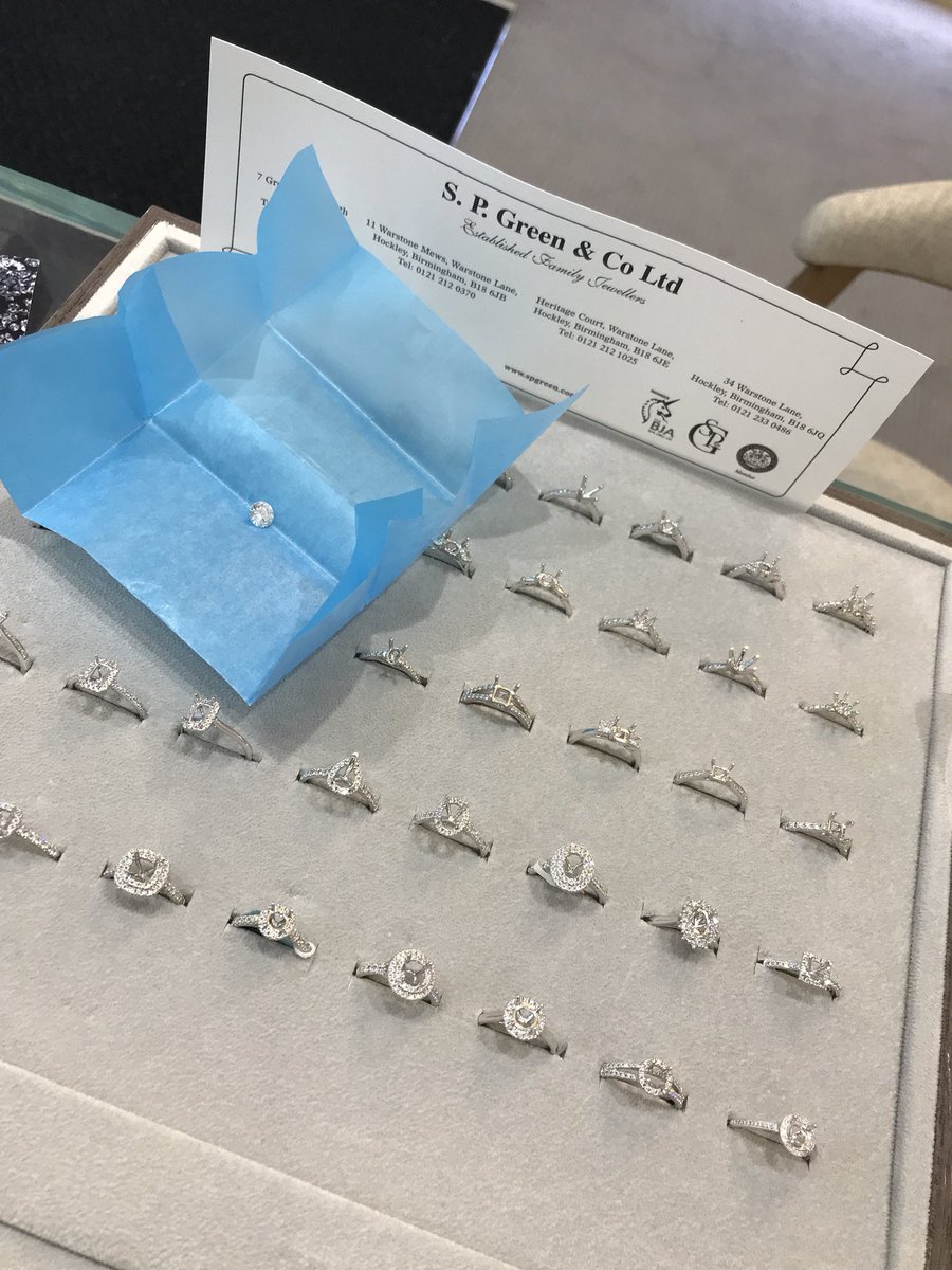Pick your own diamond. At SP Green we carry hundreds of ring mounts and loose diamonds to allow you to build the perfect ring. We are sure we have plenty of designs that you will fall in love with. Visit us in store or contact 01225 442495 to book an appointment.