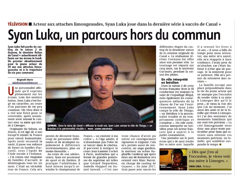 SyanLuka's tweet photo. Coucou Limoges @lepopulaire_fr https://t.co/VSPi3sP2oQ