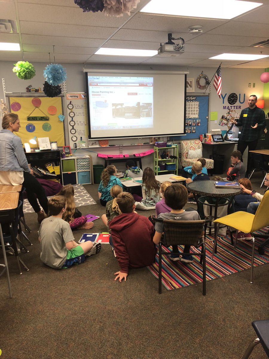 teamwilkerson's tweet photo. Our student teacher’s brother works at Yelp in Arizona. He talked to us today about his job, quality reviews, and we even wrote some of our very own opinions supported with evidence. https://t.co/gexWOtKUff